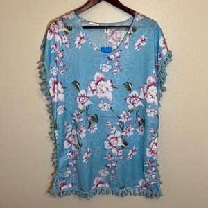 Nwt Yincro Floral Swim Beach Coverup